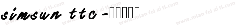 simsun ttc字体转换
